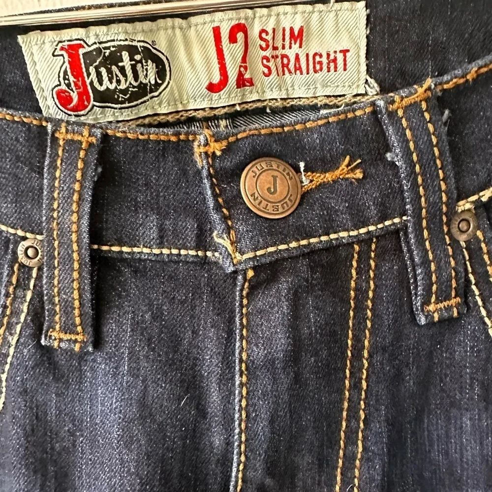 Justin Boots Men’s J2 Slim Straight 31x36 Jeans